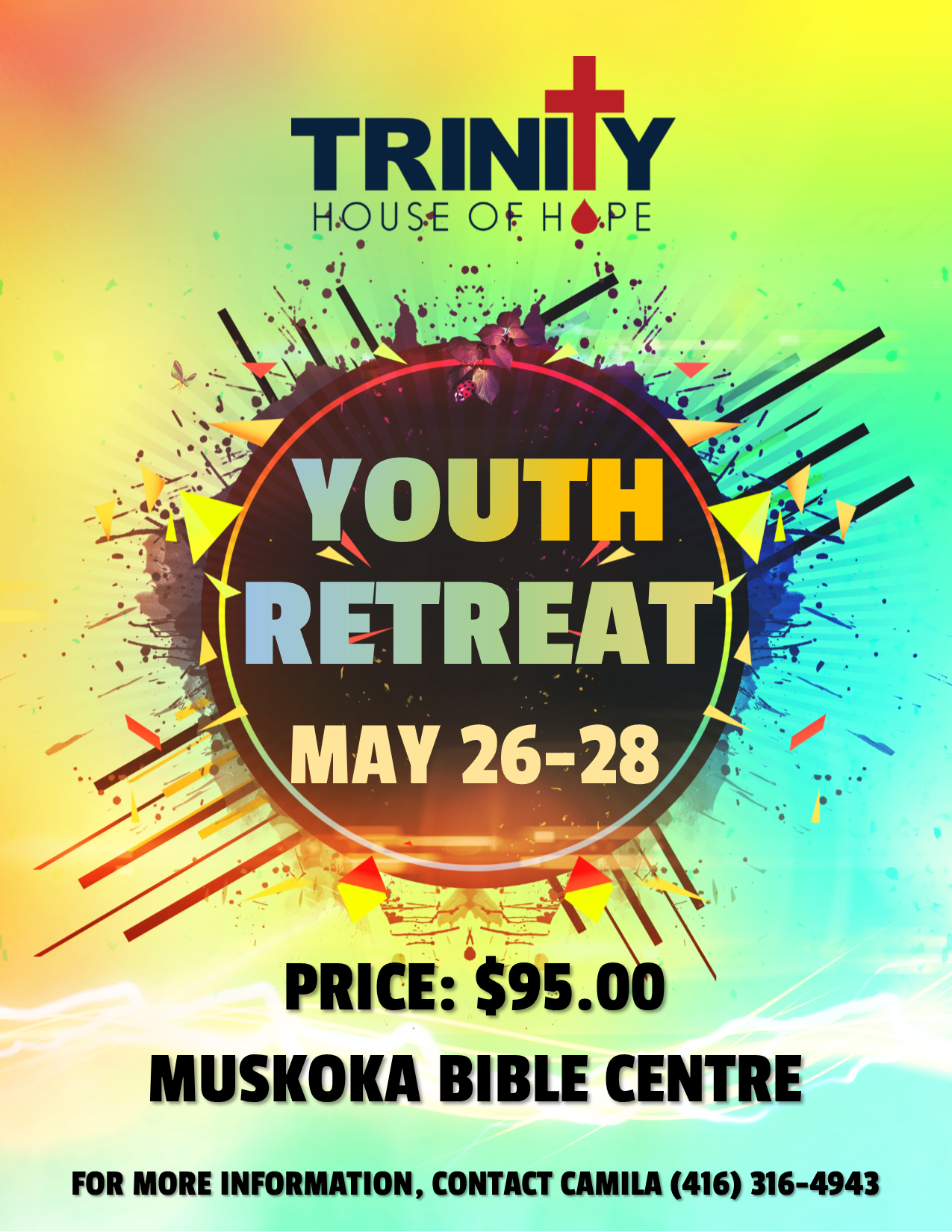 Youth Retreat Poster Trinity House of Hope
